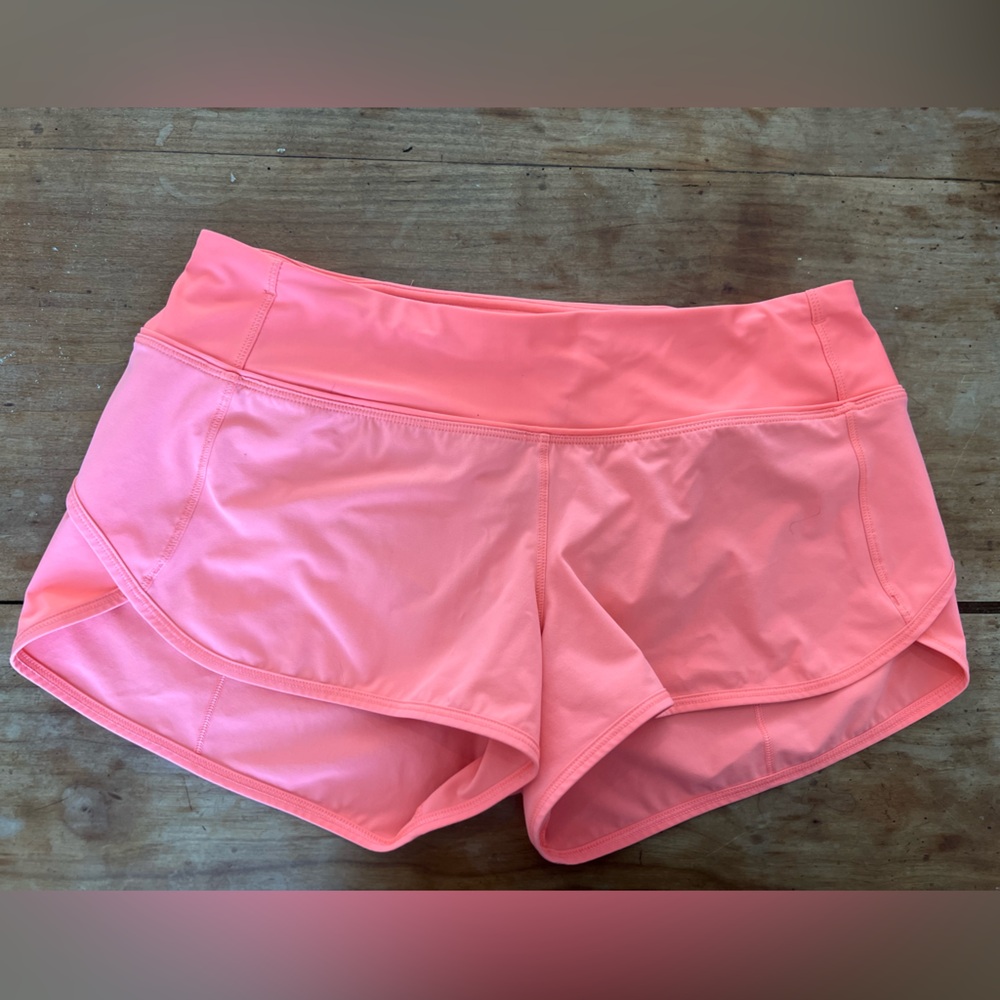 Lululemon Athletica Coral Athletic Shorts